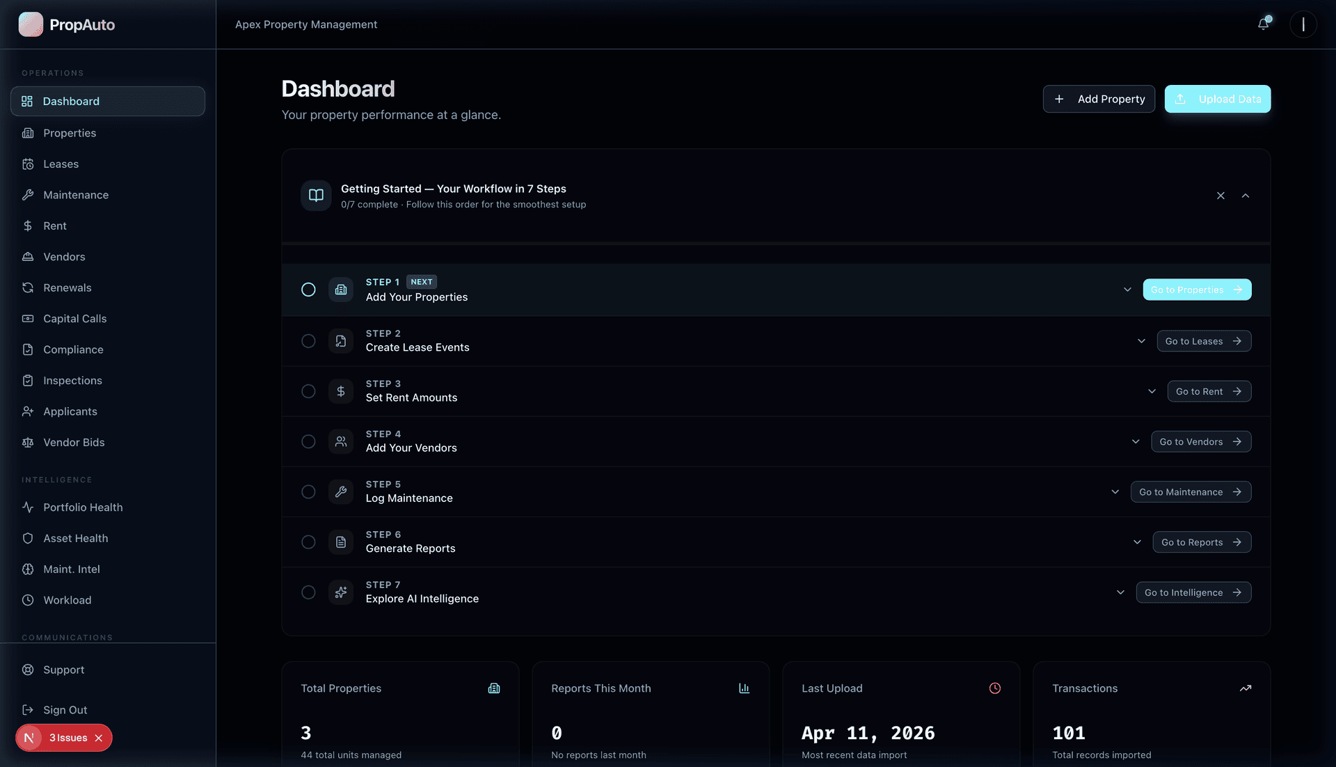 PropAuto — built to manage 200+ units at scale